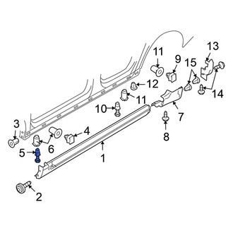 Volkswagen OE - Rocker Panel Molding Clip