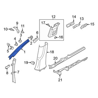 Volkswagen OE - Left Body A-Pillar Trim Panel