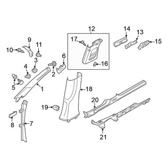 Volkswagen OE - Pillars, Rocker & Floor - Interior Trim (4 Doors Wagon 1.6L / 1.8L / 1.9L / 2.0L / 3.2L / 3.6L)