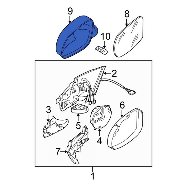 Door Mirror Housing