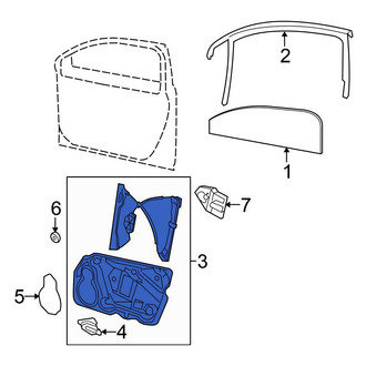 Volkswagen OE - Front Left Window Regulator