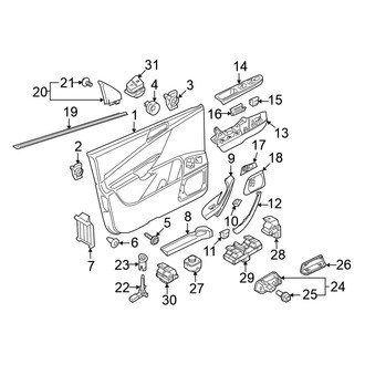 Volkswagen OE - Front Door - Interior Trim