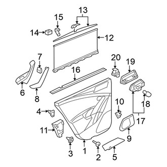 Volkswagen OE - Rear Door - Interior Trim