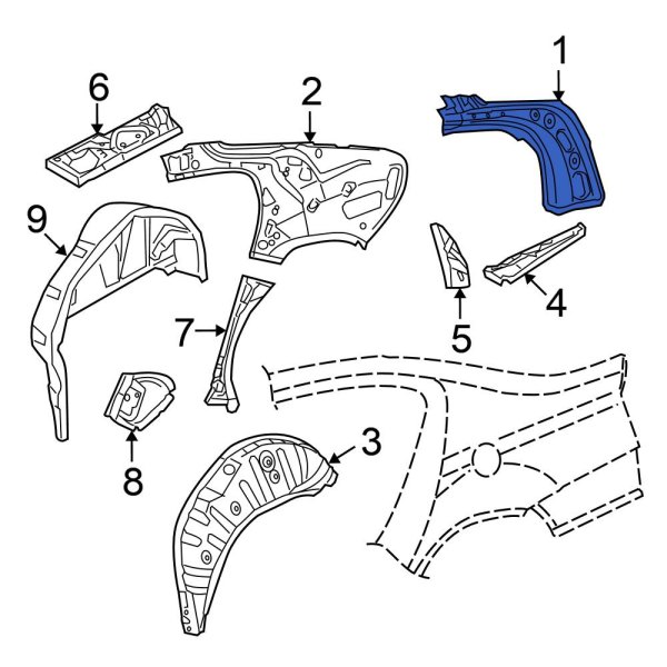 Quarter Panel Reinforcement