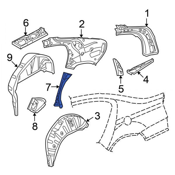 Quarter Panel Reinforcement