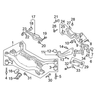 Volkswagen OE - Rear Suspension - Suspension Components (FWD)