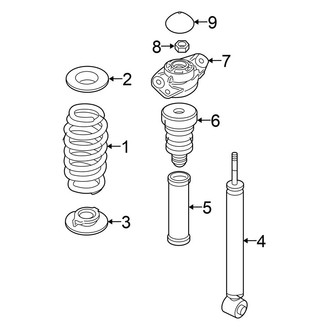 Volkswagen OE - Rear Suspension - Shocks & Components (FWD)