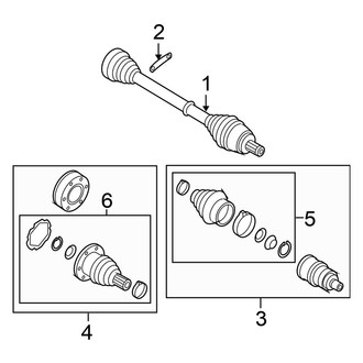 Volkswagen OE - Rear Suspension - Drive Axles (AWD)