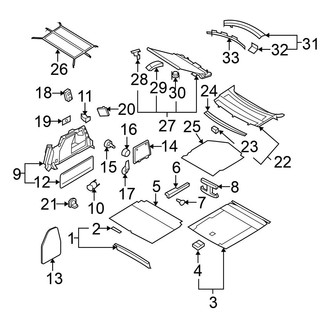 Volkswagen OE - Rear Body & Floor - Interior Trim (Sedan)