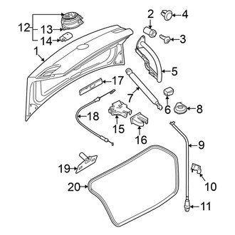 Volkswagen OE - Trunk Lid - Lid & Components (Sedan)