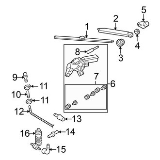 Volkswagen OE - Lift Gate - Wiper & Washer Components (Komfort 4 Doors Wagon)