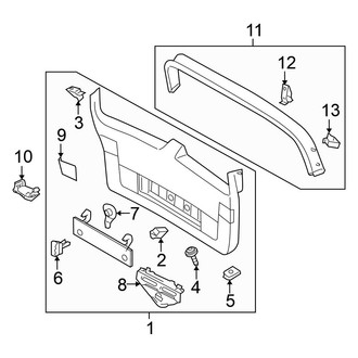 Volkswagen OE - Lift Gate - Interior Trim (4 Doors Wagon)