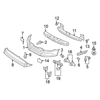Volkswagen OE - Front Bumper & Grille - Bumper & Components (Lux / Lux Limited / Lux Plus / Sport)