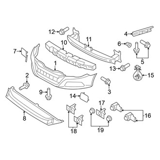 Volkswagen OE - Front Bumper & Grille - Bumper & Components (R-Line)