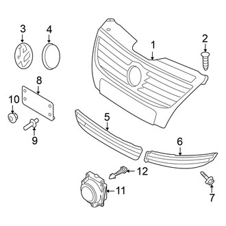 Volkswagen OE - Front Bumper & Grille - Grille & Components