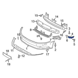 Volkswagen OE - Right Bumper Cover Bracket