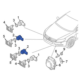 Volkswagen OE - Front Inner Parking Aid Sensor
