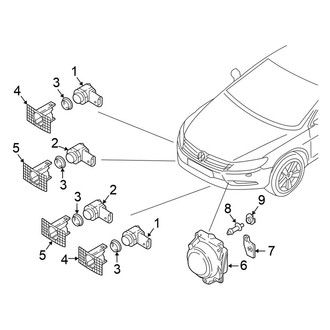 Volkswagen OE - Front Bumper & Grille - Electrical Components