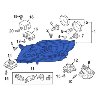 Volkswagen OE - Front Right Headlight Assembly