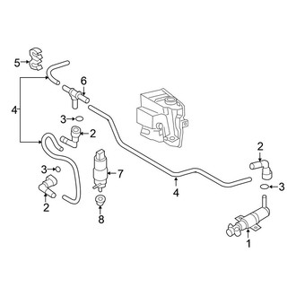 Volkswagen OE - Front Lamps - Washer Components