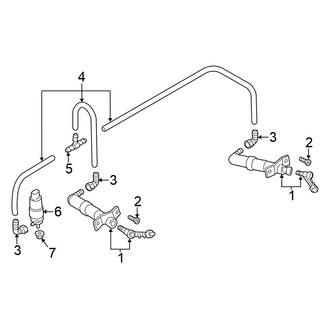 Volkswagen OE - Front Lamps - Washer Components