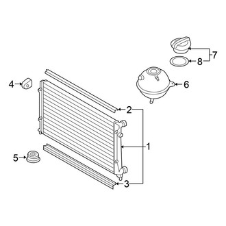 Volkswagen OE - Cooling - Radiator & Components (2.0L)