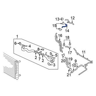 Volkswagen OE - Engine Coolant Reservoir Hose