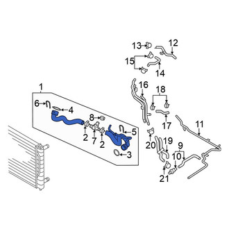 Volkswagen OE - Upper Radiator Coolant Hose