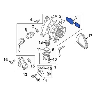 Volkswagen OE - Engine Water Pump O-Ring