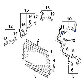 Volkswagen OE - Intercooler Tube Seal