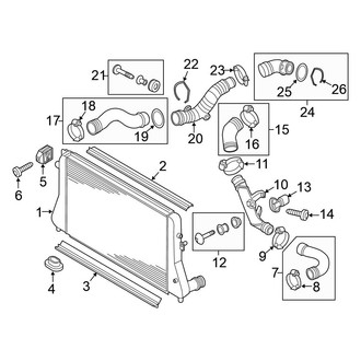 Volkswagen OE - Cooling - Intercooler (From 11/09/2010), (2.0L)