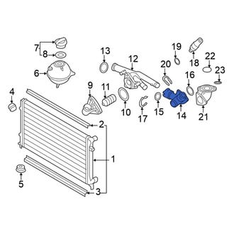 Volkswagen OE - Engine Coolant Thermostat Housing Adapter