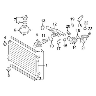 Volkswagen OE - Cooling - Radiator & Components
