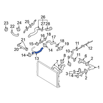 Volkswagen OE - Radiator Coolant Hose