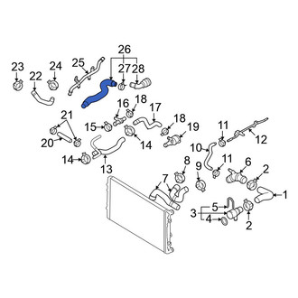 Volkswagen OE - Radiator Coolant Hose