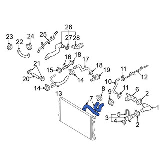 Volkswagen OE - Radiator Coolant Hose