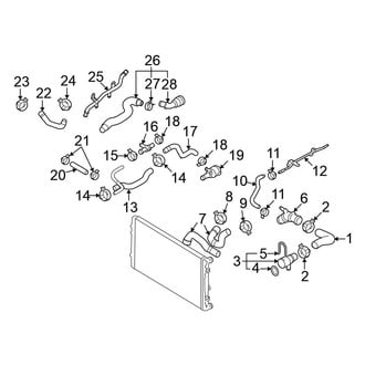 Volkswagen OE - Cooling - Hoses & Lines (Feed), (Executive)