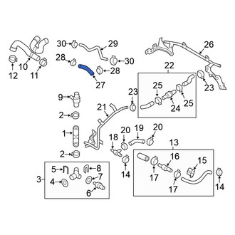 Volkswagen OE - Upper Radiator Coolant Hose