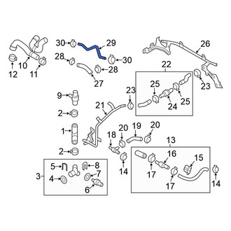 Volkswagen OE - Upper Radiator Coolant Hose