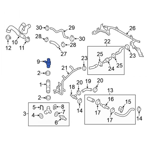 Cooling System Bypass Line Adapter