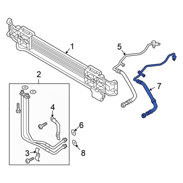 Automatic Transmission Oil Cooler Hose Assembly