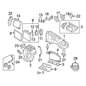 Volkswagen OE - Air Conditioner & Heater - Evaporator & Heater Components (W/O Climate Control)