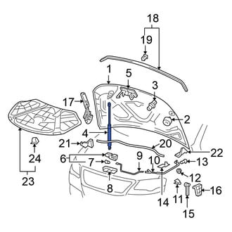 Volkswagen OE - Hood Lift Support