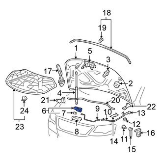 Volkswagen OE - Front Hood Latch