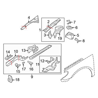 Volkswagen OE - Fender - Structural Components & Rails