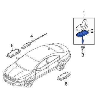Volkswagen OE - Radio Antenna Mast Gasket