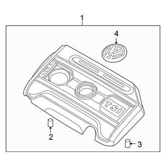 Volkswagen OE - Engine / Transaxle - Engine Appearance Cover (2.0L)