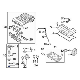 Volkswagen OE - Engine Oil Filter Housing Drain Plug