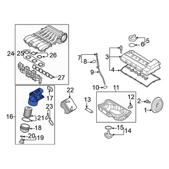 Volkswagen OE - Engine Oil Filter Housing