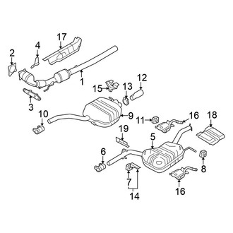 Volkswagen OE - Exhaust System - Exhaust Components (2.0L)